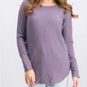 Chaser Thermal Waffle Purple Top